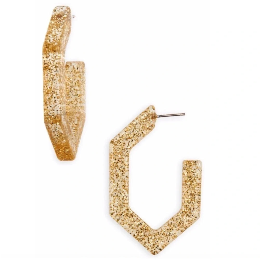 Madewell Geometric Oversized Hoop Earrings